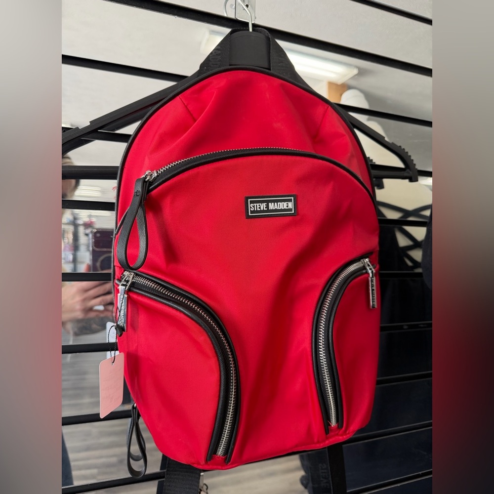 Steve Madden Vibrant Red Backpack